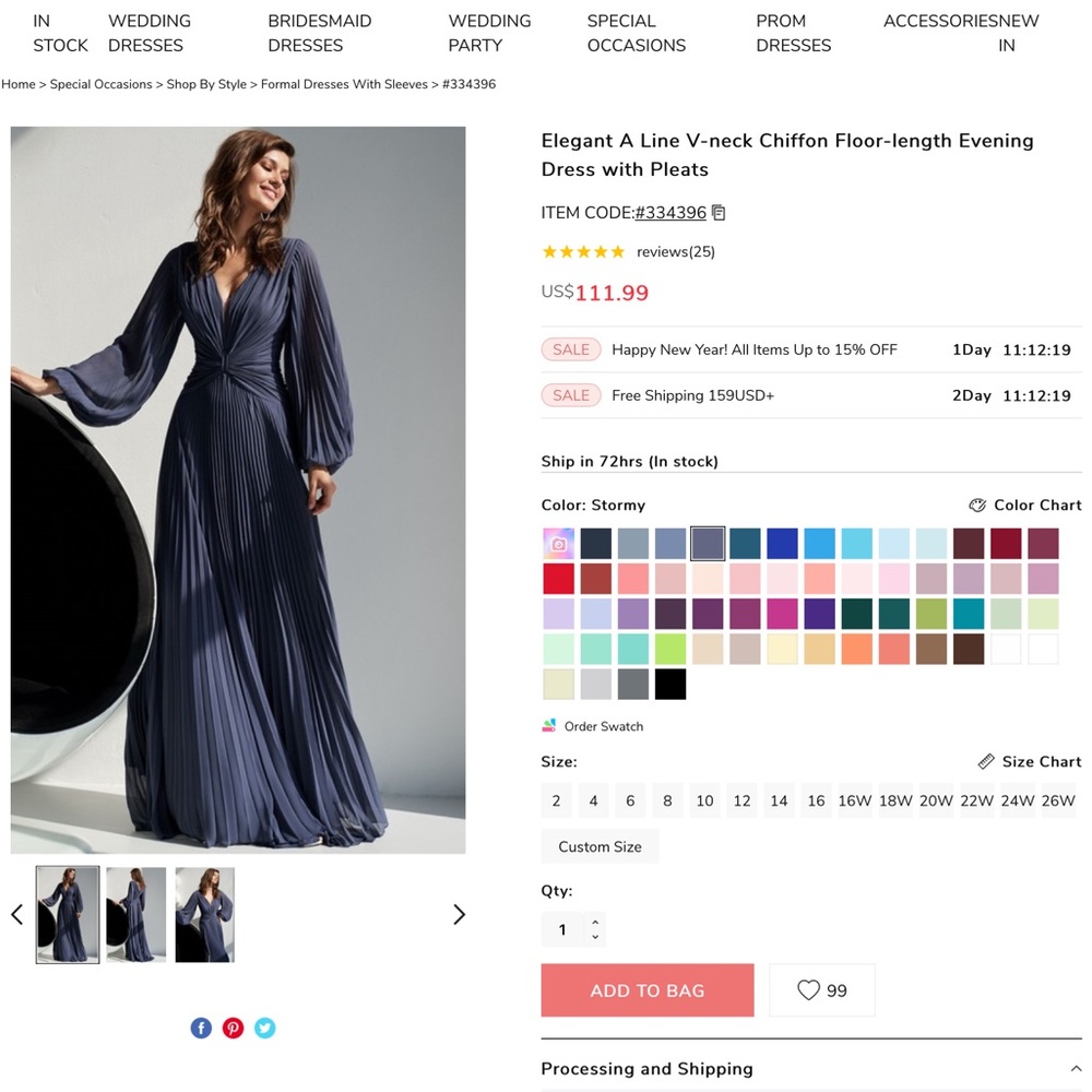 Pleated blue gray formal evening gown mother of the bride Cinderella dress